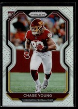 Chase Young 2020 Panini Prizm Silver Prizm Rookie Card #383. rookie card picture