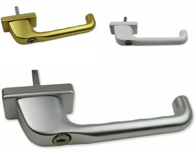 Terrassentürgriff Kipp & Schiebe Hoppe Gold-Weiß-Silber