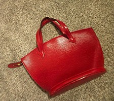 Louis Vuitton Red Epi Top Handle Bag Zip Clos...