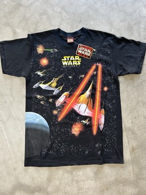 Deadstock Star Wars Episode 1 Shirt AOP Crazy Graphic Brand New
