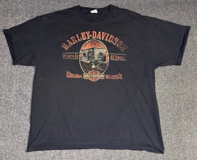 Vintage 2007 Harley-Davidson Shirt XL Old Glory Maryland Where It All Began Y2K