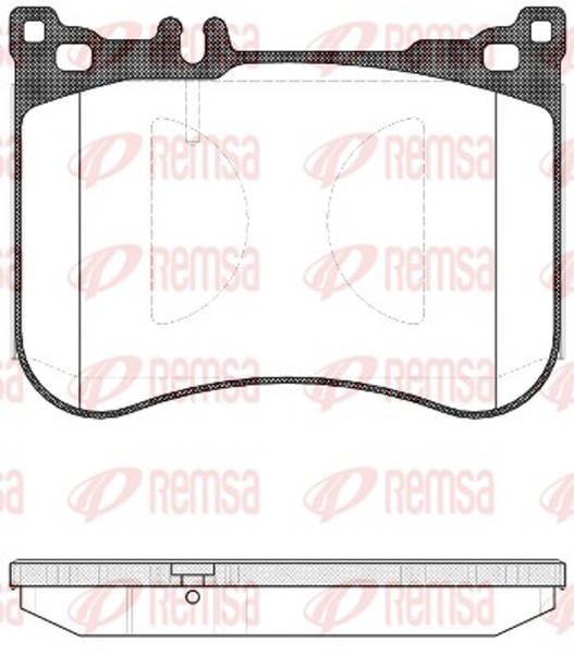Bremsbelagsatz Scheibenbremse Remsa 1534.00 FüR Klasse W222 Mercedes V222 X222-image