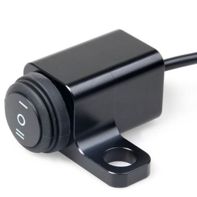 Motorrad Schalter wasserdicht 12V 15A CNC Aluminium M10 Lenker Kippschalter Auto