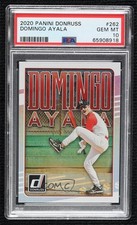 2020 Panini Donruss Short Print Domingo Ayala #262 PSA 10 GEM MT 4o1