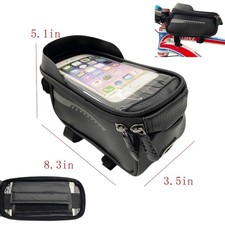 Large Capacity Waterproof Bag Bicycle Front Beam Cell Phone Hanging Storage Bag