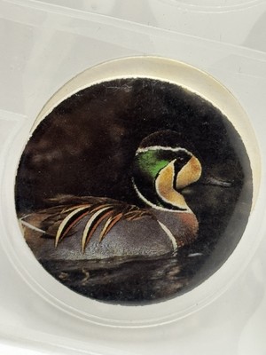 Vintage Rare! 1990 s Baikal Teal Bimaculate Squawk Duck POG Wildlife Milk Cap