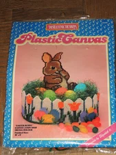 Distlefink Designs Plastic Canvas Kit Easter Bunny Candy Dish Egg Holder 75521