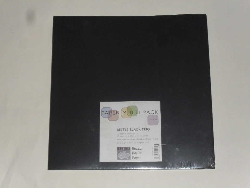 15 feuilles scrapbooking de 3 couleurs gris clair,gris,noir (taille:30,5x30,5cm) - Photo 1/1