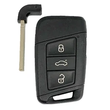 OEM Volkswagen Remote Fob 4B + Uncut Key Insert 3G0.959.754.S - KR5FS14-US (SHP)