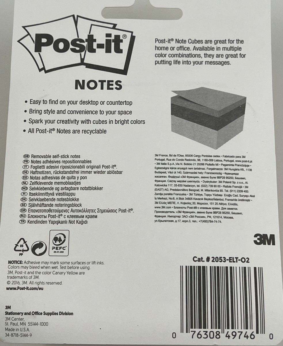 Post-it® Super Sticky Notes 654-5SSCY, Canary, 3 In X 3 In (76 Mm X 76 - Foto 14