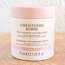 Christophe Robin CLEANSING VOLUMIZING PASTE w/ Rose Extracts 75 ml Made in Italy