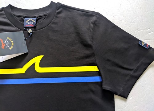 PAUL&SHARK BLACK Slim Fit T-shirt Size XL - Picture 5 of 6