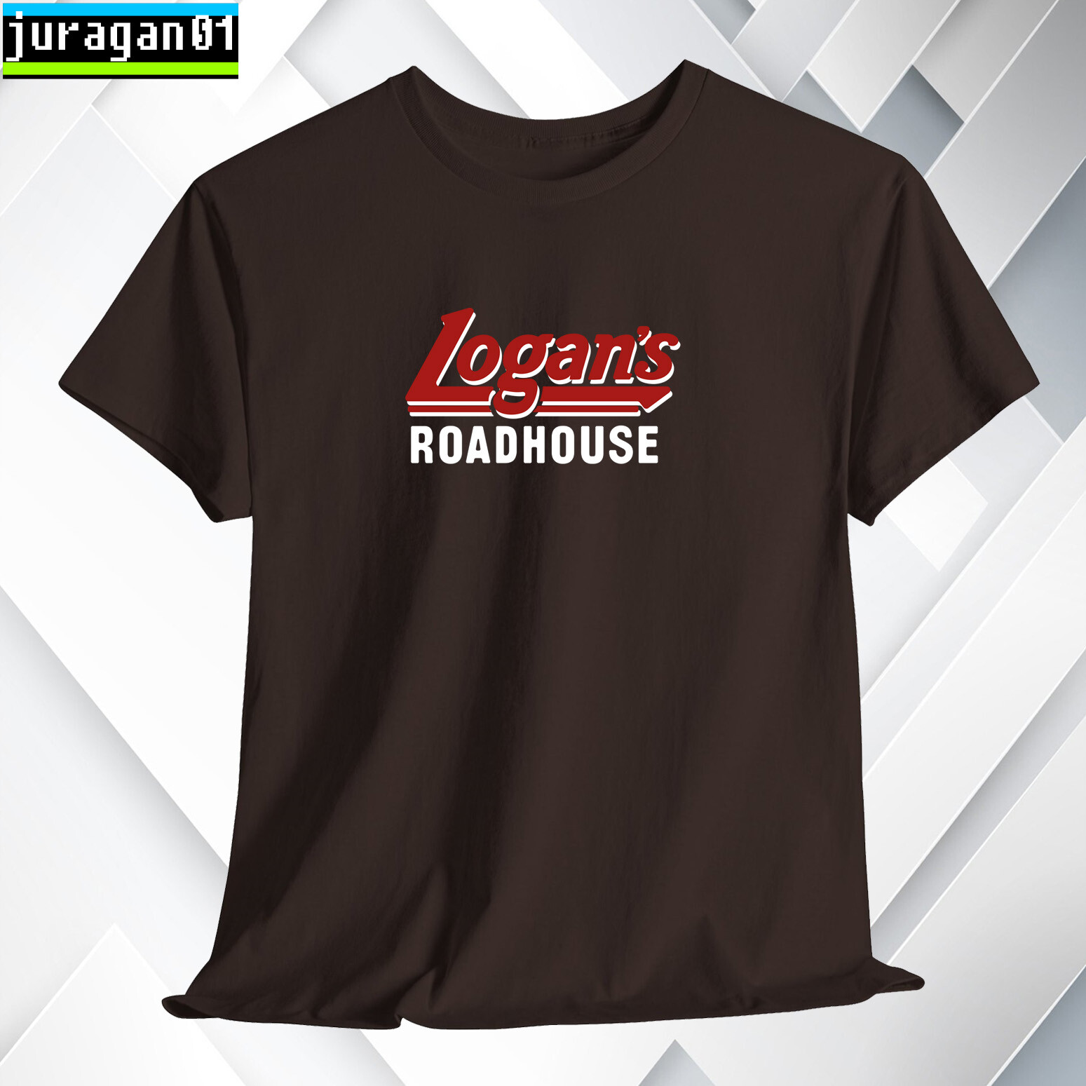 ALTRA T Shirt Logan's Steakho Logo Nero Navy Grigio Sportivo Bianco Choco S 5XL