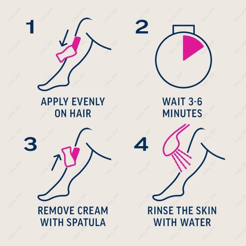3 x Veet Crema Depilatoria Piernas y Cuerpo Piel Sensible 25g con Aloe Vera y Vit E - Imagen 6 de 6