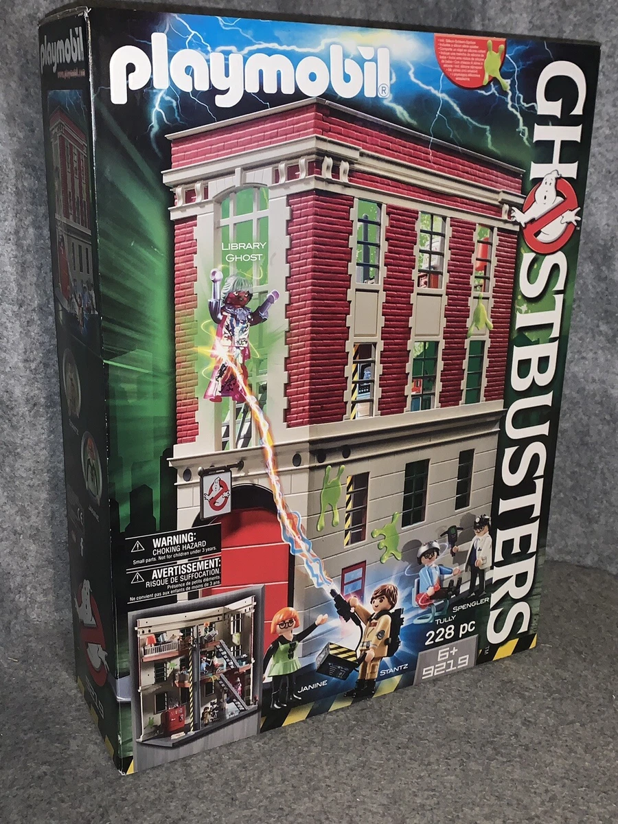 Ghostbusters Playmobil 9219 Firehouse 228 Piece Building Set