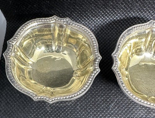 Tiffany & Co. Sterling Silver Gold Washed Salt Cellars Set of 4, 19th c. - Picture 14 of 17