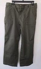 Tommy Hilfiger Pants 98 Cotton 2 Elastane Green Ladies Women's Size 10