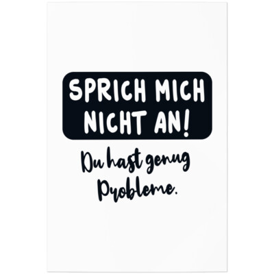 Sprich mich nicht an! Du hast genug Probleme 11001002328