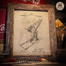 Trap Shooting Clay Pigeon Thrower Patent Art Print Shotgun Office Wall Decor