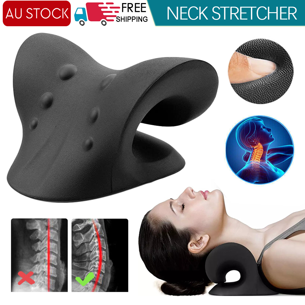 Cervical Traction Pillow, Neck Stretcher Device Neck Pain,Headaches