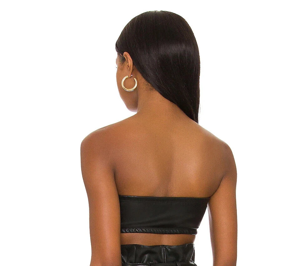 NUEVO CON ETIQUETAS - Top Bralette Bandeau Bandeau Sin Tirantes Commando, Negro - Talla XSmall Foto 3 de 3