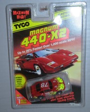 "NEW" TYCO RED FLAMED PORSCHE 440X2 HO SLOT CAR