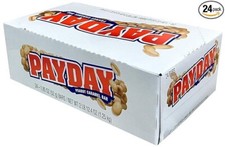PayDay Bars, Peanut Creamy Caramels Wrapped in Choco 1.85 Ounce Pack of 24