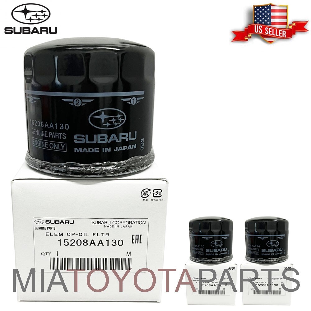 2 OEM Subaru 15208AA130 Engine Oil Filter 2013-2020 BRZ 2.0L 2011