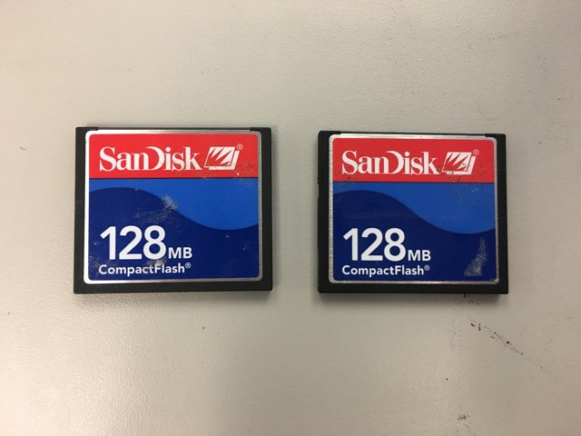 Lot Of 2 SanDisk 128MB CompactFlash Memory Card Compact Flash | eBay