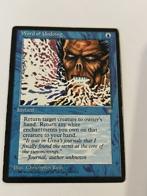 Word of Undoing, MTG Ice Age (1995) Common Blue Instant NM