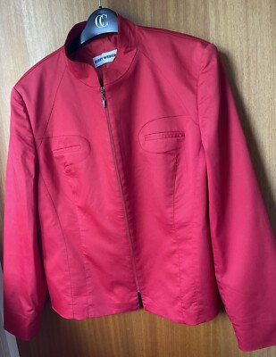 Red Gerry Weber jacket size 16 UK