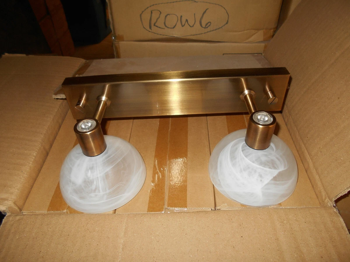 CASE OF 12 VOLT DUAL VANITY LIGHT WITH LED NIGHT LIGHT 69150 ABM 117 FREE SHIP