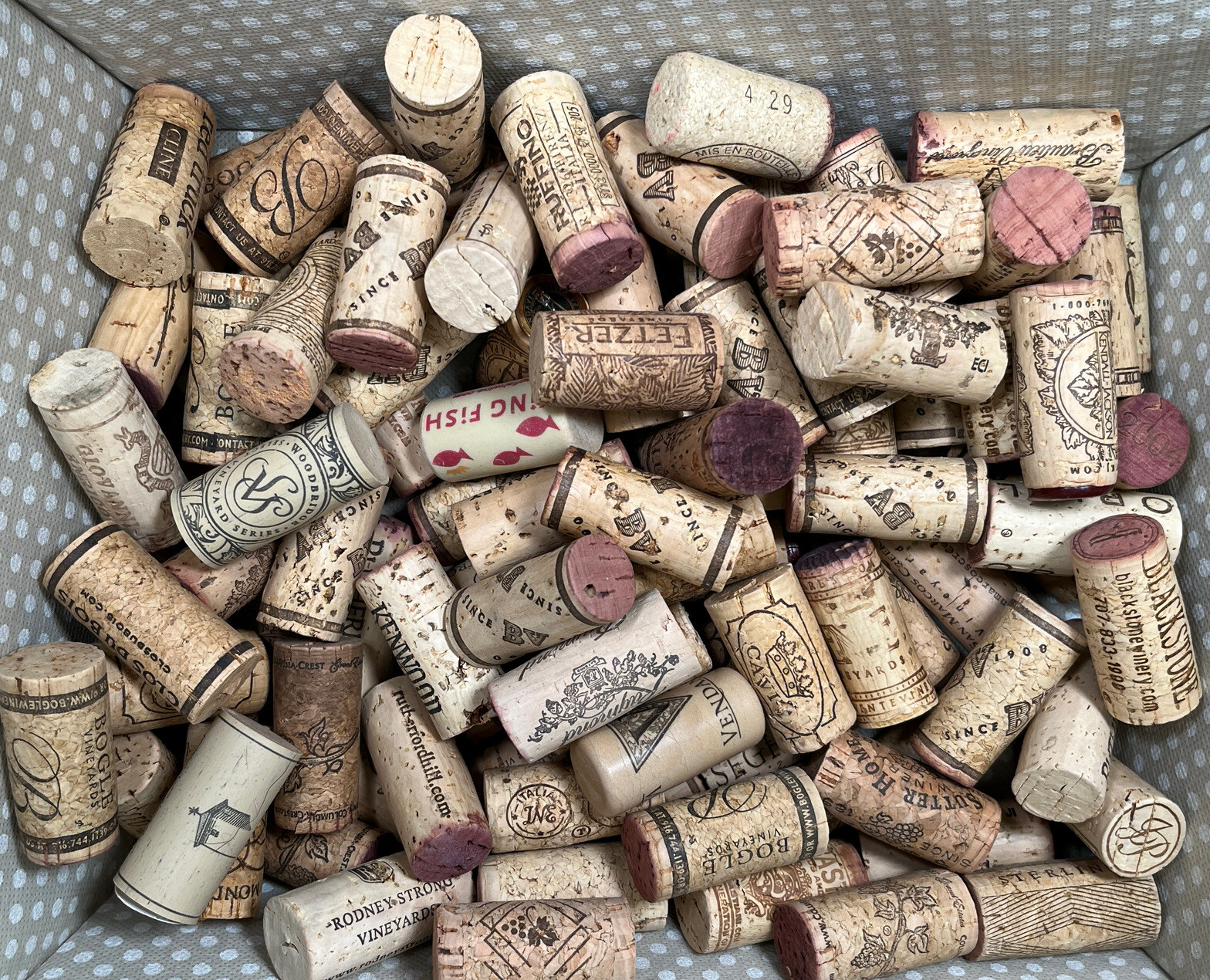 Large Lot of 100 Used Wine Corks Recycled Crafting Crafts