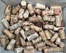 Large Lot of 100 Used Wine Corks Recycled Crafting Crafts