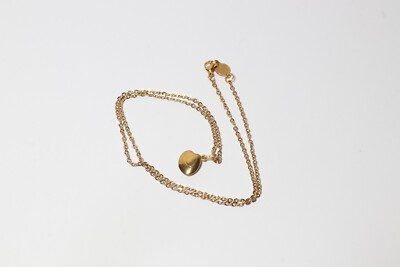 Cadena Acero Inoxidable Chapada Oro 18 K Colgante En Forma De Concha De Mar