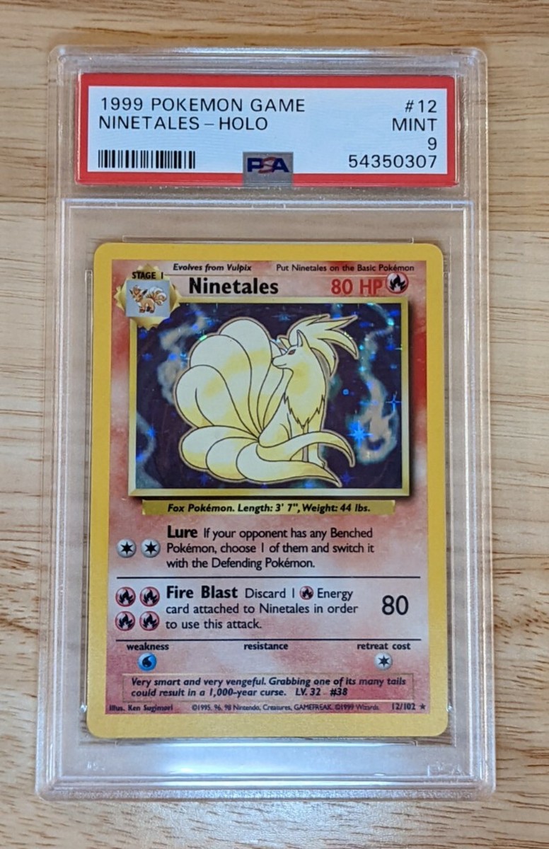 1999 Pokemon Game Base Set Unlimited Ninetales Holo 12/102 PSA 9 Mint | eBay 1999 Pokemon Game Base Set Unlimited Ninetales Holo 12/102 PSA 9 Mint | eBay