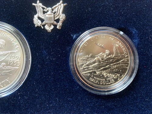 Juego de monedas de plata de prueba 1991-1995 de la Segunda Guerra Mundial 50 aniversario sin circular - Imagen 4 de 9