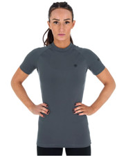 RASH GUARD FEMME FUSION MANCHES LONGUES - Gris