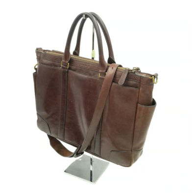 Coach LARGE 71057 Metropolitan Bleecker Dark Brown Leather