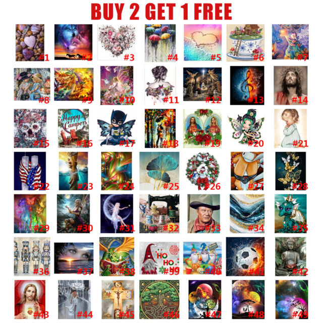 DIY 5D Diamond Painting Embroidery Cross Craft Stitch Art Kit Home Decor UK DIY 5D Diamond Painting Embroidery Cross Craft Stitch Art Kit Home Decor UK
