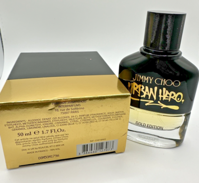 Jimmy Choo Men's Urban Hero Gold Edition EDP Spray 1.7 oz - New In
