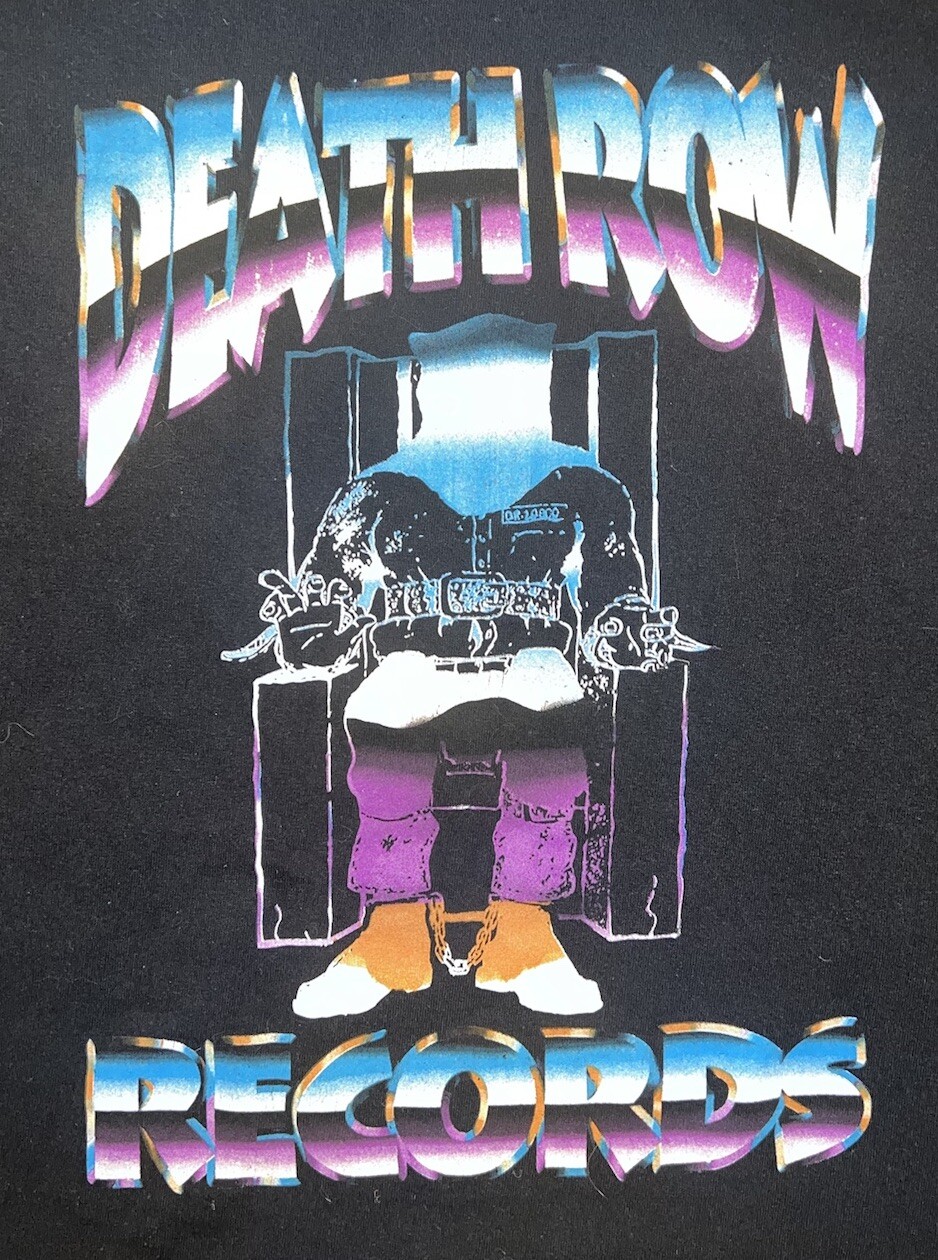 FILA T shirt death row records vintage viola e blu