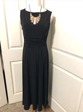 AA Studio AA Women’s Sleeveless Fit & Flare Casual Formal Black Dress Size 12