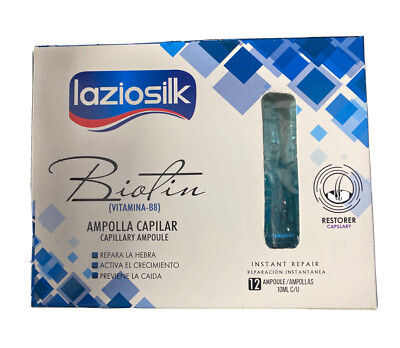 Laziosilk Biotin Capillary Ampoule, Repairs Hair Strand, Activates Hair Growth