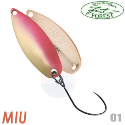 Forest MIU 2.8 g 28 mm Area Trout Spoon Assorted Colors | eBay