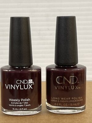 2 Bottles-CND Vinylux Weekly Nail Polish 0.5 oz. #114 Fedora