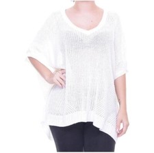 POLO RALPH LAUREN 100 Linen Knit Mesh Oversized Sweater