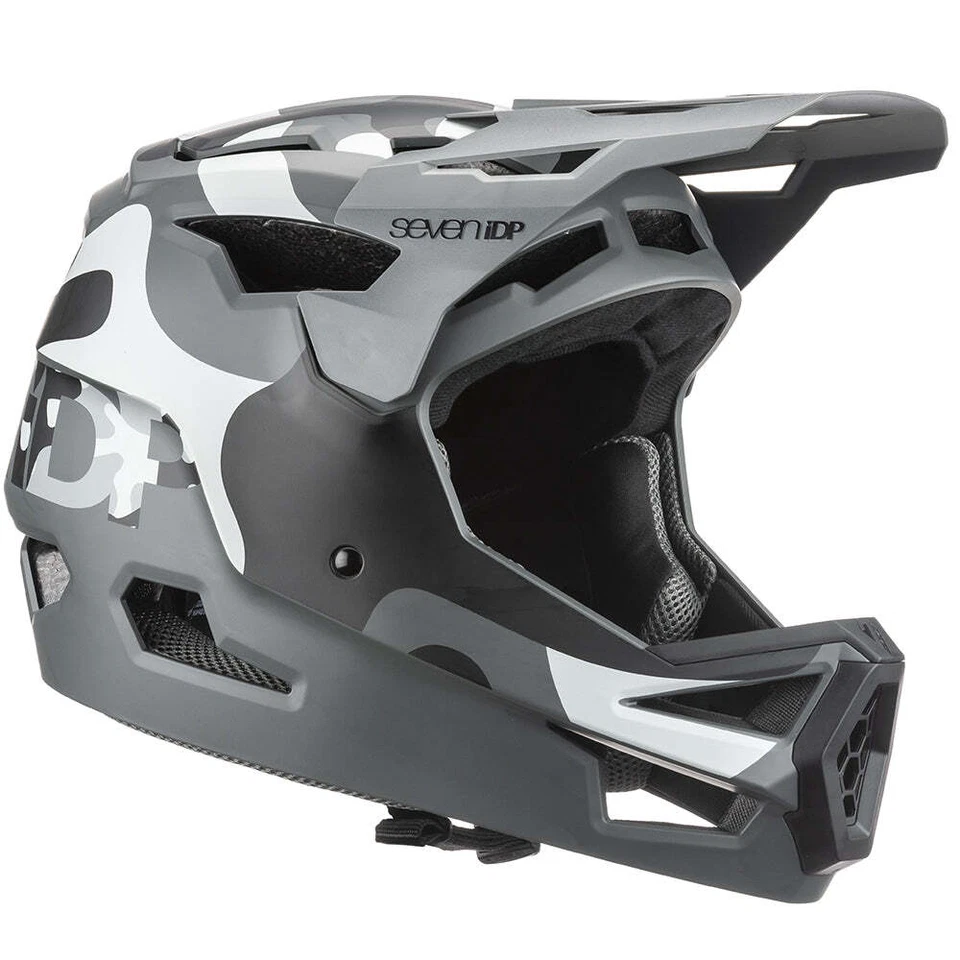 Casco integral 7 iDP Project 23 ABS - camuflaje urbano mate - negro - 2023 Foto 3 de 4