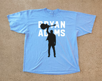 BRYAN ADAMS 2025 TOUR BLUE COTTON T Shirt Full Size S-5XL | eBay