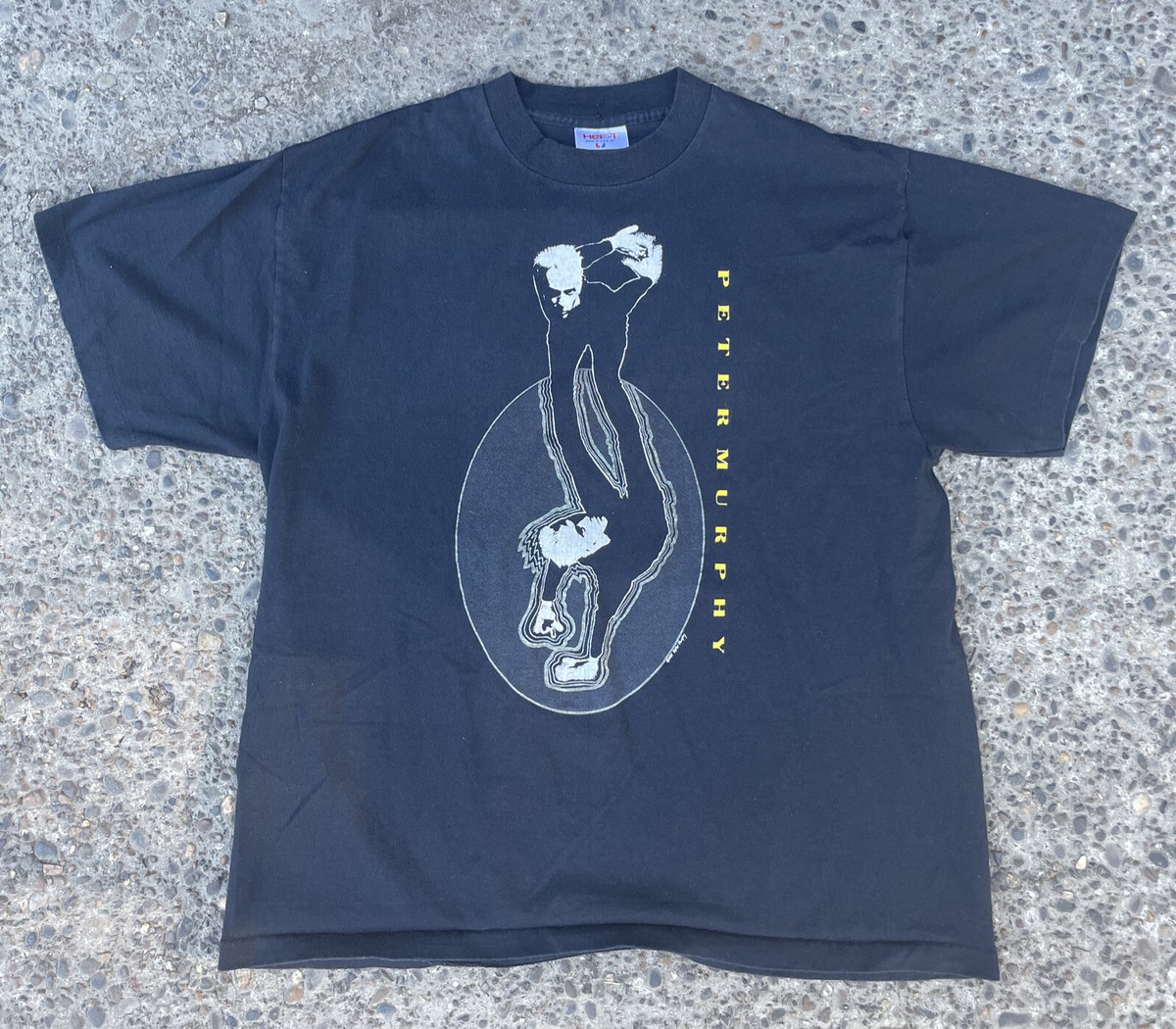 Vintage 1980s Peter Murphy Bauhaus Band Rock T-Shirt 1989 Made in